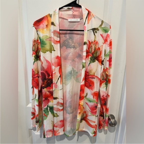 🆕 NWOT Boutique floral cardigan, L - Picture 5 of 12